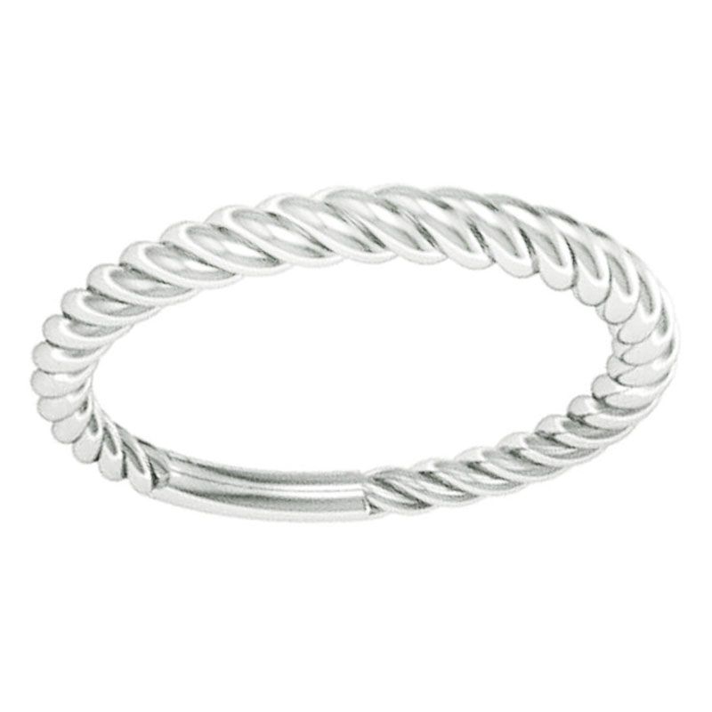 14k Gold Stackable Twisted Band