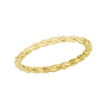 Load image into Gallery viewer, 14k Gold Stackable Twisted Band

