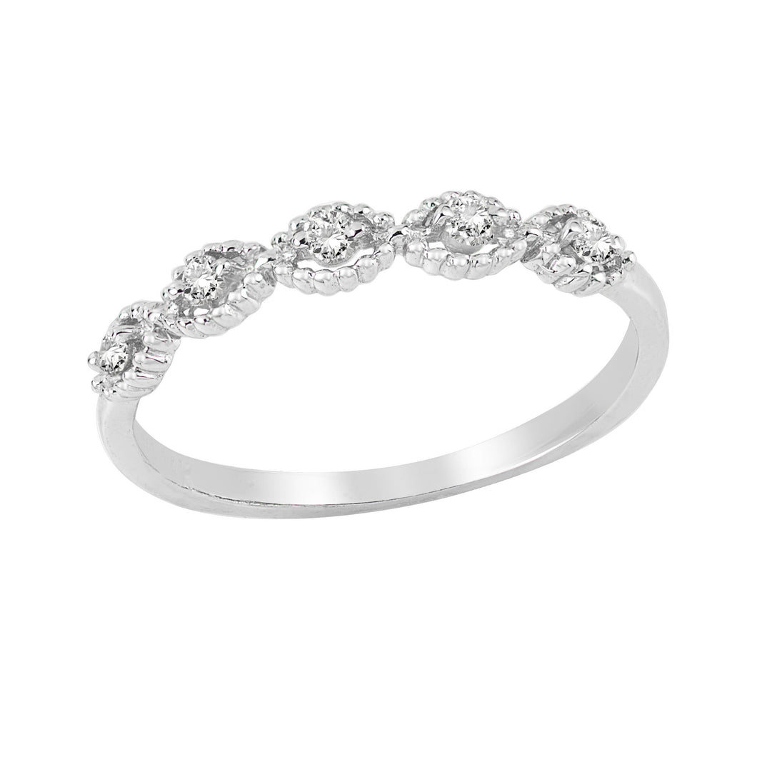 0.10ctw Diamond Stackable Ring