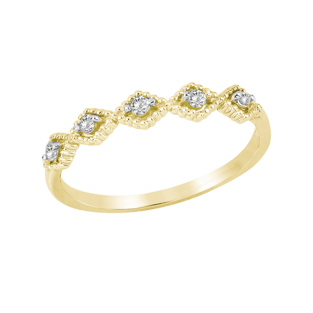 0.08ctw Diamond Stackable Ring