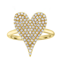 Load image into Gallery viewer, 14k 0.16ctw Diamond Heart Ring
