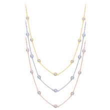 Load image into Gallery viewer, 14k 0.25ctw Diamond By The Yard Necklace
