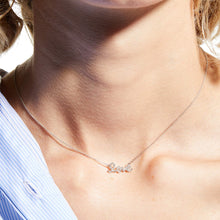 Load image into Gallery viewer, 14k 0.25ctw Diamond Love Necklace
