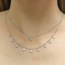 Load image into Gallery viewer, 14K 0.75ctw Diamond Drop Necklace
