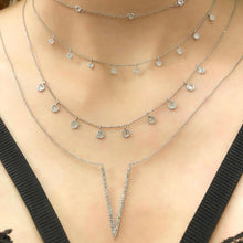 Load image into Gallery viewer, 14K 1.00ctw Diamond Drop Necklace
