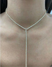 Load image into Gallery viewer, 14k 3.40ctw Diamond Tennis Lariat Necklace
