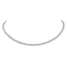 Load image into Gallery viewer, 14K 1.20ctw Diamond Choker Necklace
