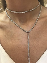 Load image into Gallery viewer, 14k 4.00ctw Diamond Tennis Lariat Necklace
