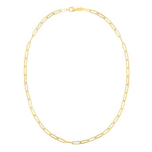 Load image into Gallery viewer, 14K 4mm Paperclip Chain Necklace
