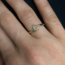 Load image into Gallery viewer, 14k 0.05ctw Diamond Nail Ring

