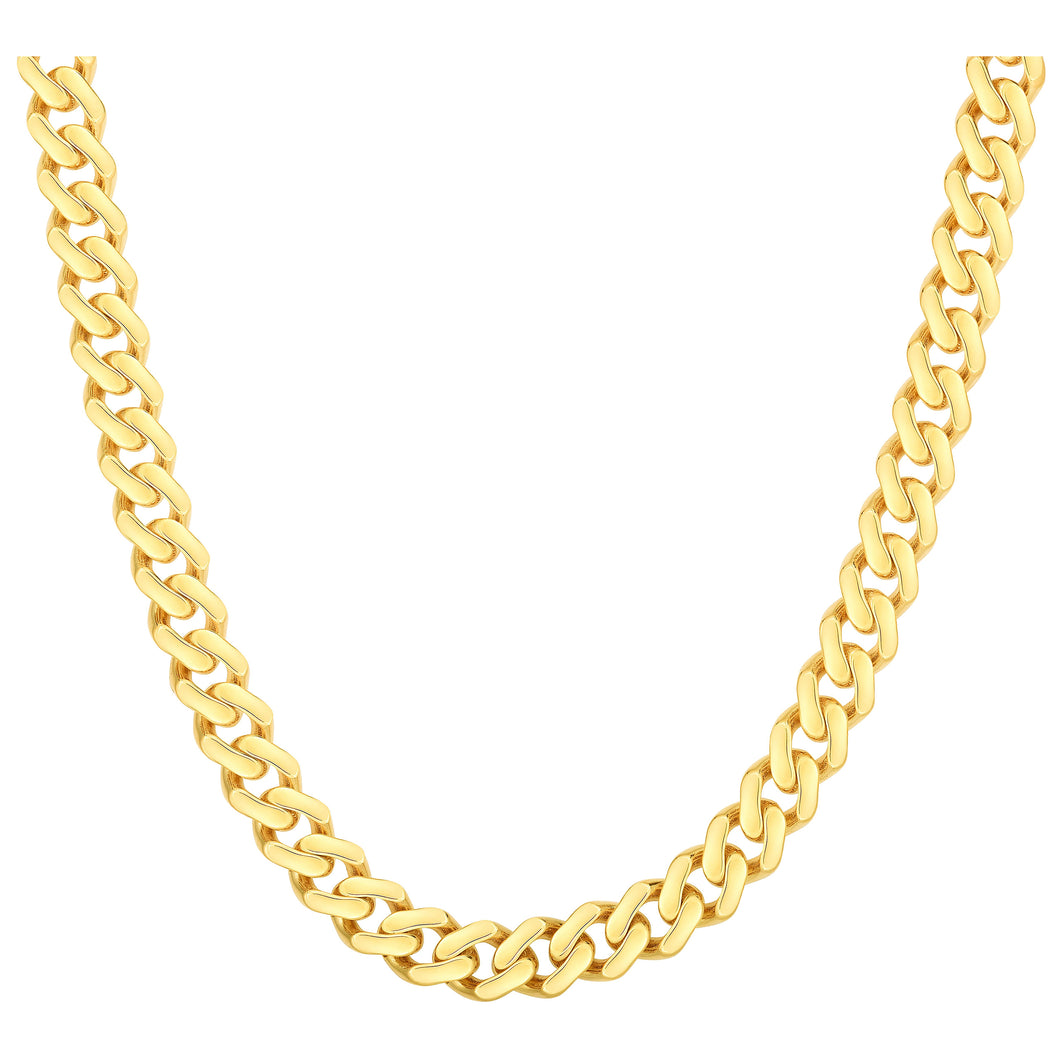 14K Gold 6.5mm Lite Miami Cuban Chain Necklace
