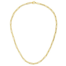 Load image into Gallery viewer, 14K Yellow Gold 4.2mm Paperclip Chain Necklace
