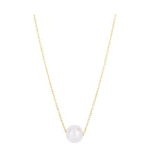 Load image into Gallery viewer, 14K Pearl Solitaire Necklace

