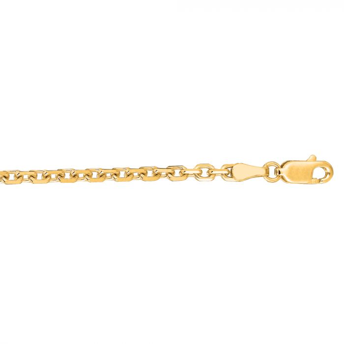 14K Gold 2.6mm Classic Cable Chain Necklace