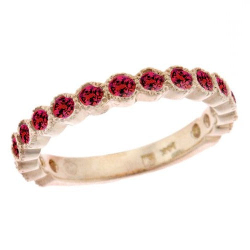 1.33ctw Ruby Stackable Ring