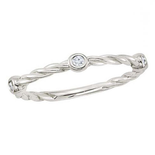 0.05ctw Stackable Diamond Ring