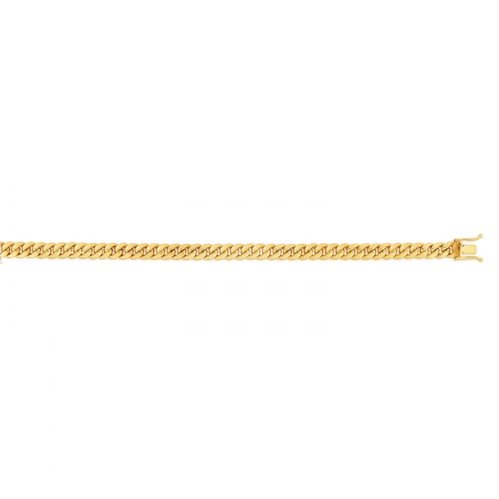 14K Gold 4.5mm Semi-Solid Miami Cuban Chain Necklace