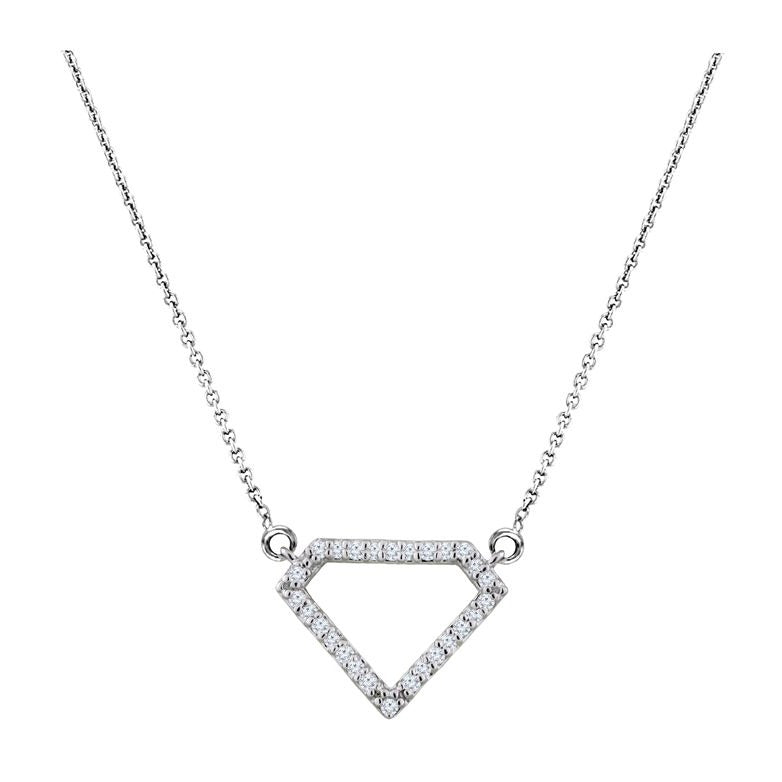 14k 0.18ctw Diamond Necklace