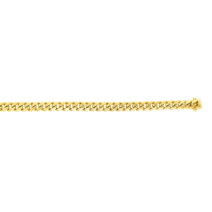 14K Gold 3.2mm Miami Cuban Chain Bracelet