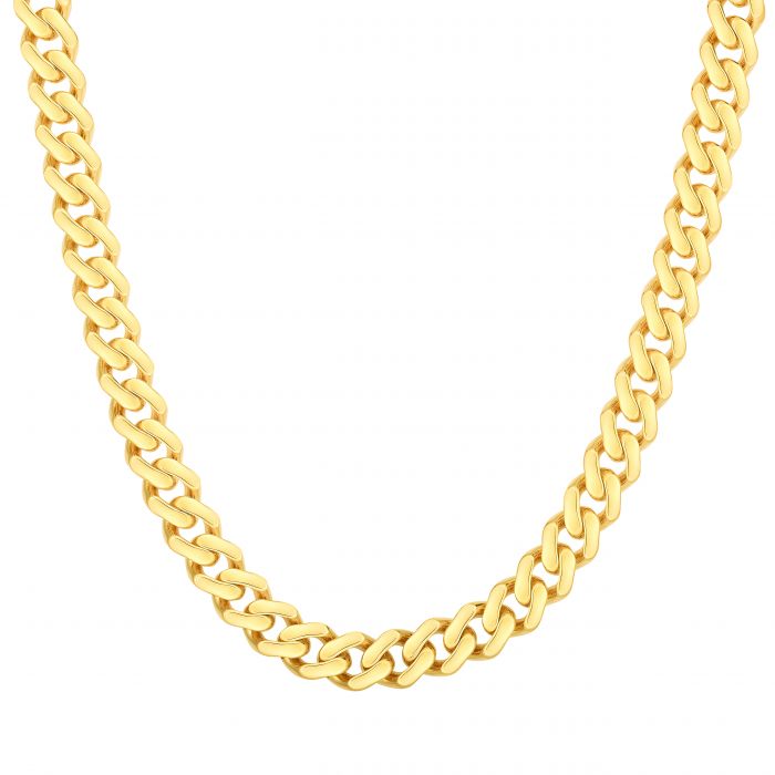 14K Gold 8mm Lite Miami Cuban Chain Necklace