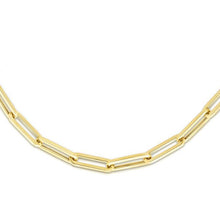 Load image into Gallery viewer, 14K Yellow Gold 4.2mm Paperclip Chain Necklace
