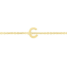 Load image into Gallery viewer, 14K Mini Initials Bracelet
