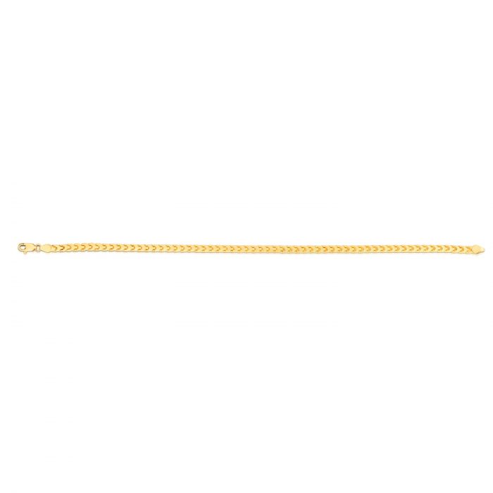 14K Gold 3.1mm Diamond Cut Round Franco Chain Necklace